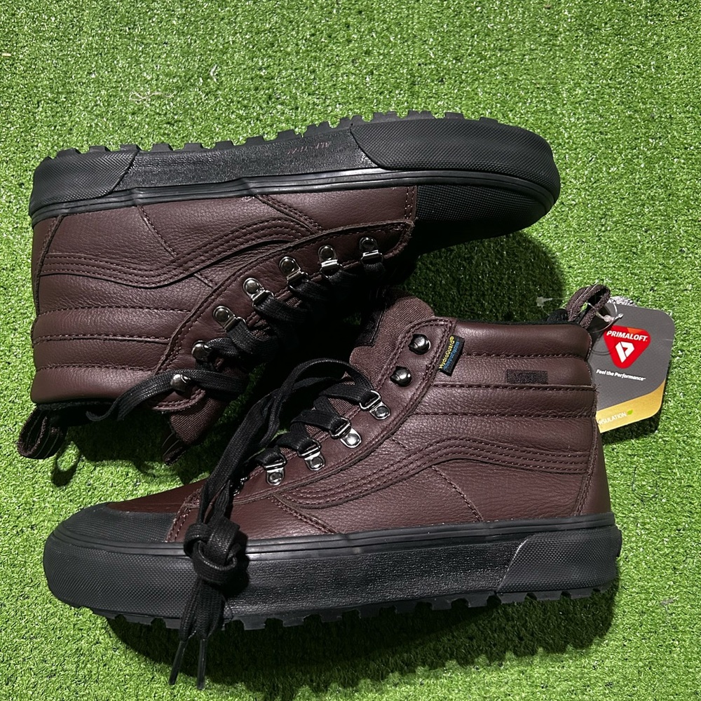 Vans Sk8-Hi MTE 2 NBY Waterproof Insulated Leather Brown Mens Shoes Size 10 - Picture 2 of 7